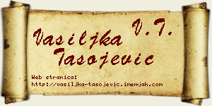 Vasiljka Tasojević vizit kartica